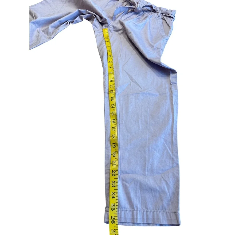 Gap‎ Kids Girls Purple Paperbag Waist Tie Belt Cotton Pants XXL 14-16